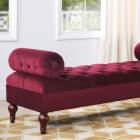 ボルスターベンチ Jocelyn 884 Velour Burgundy