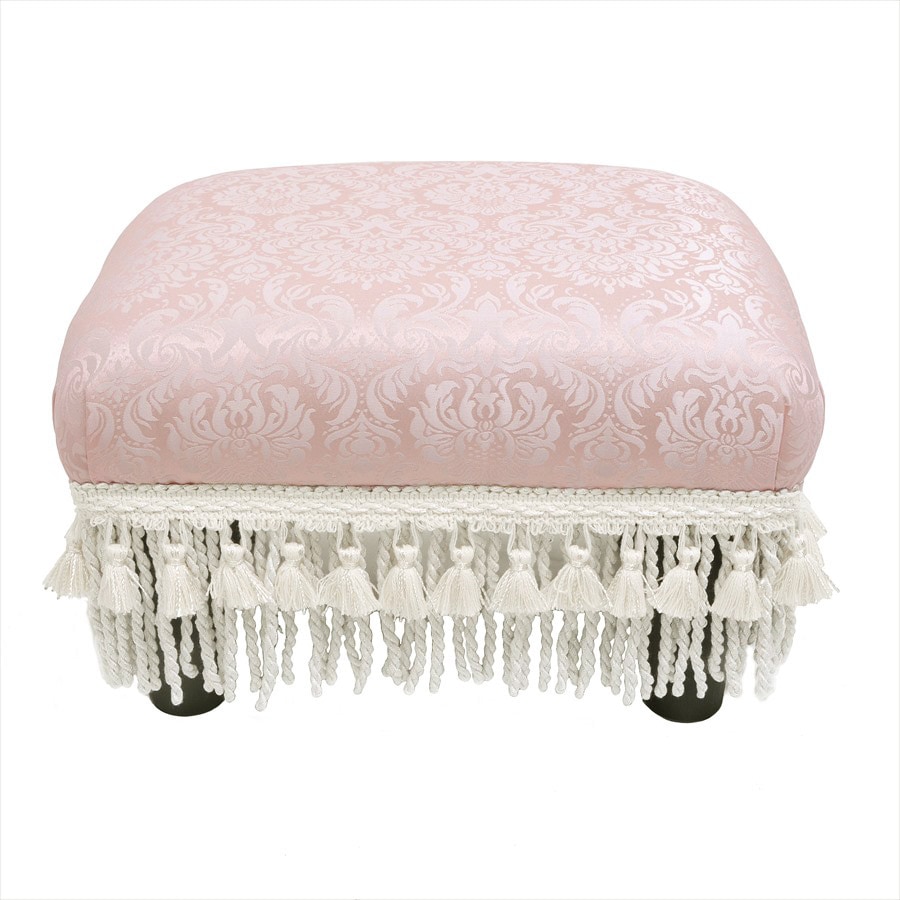 淡いピンクとホワイトのダマスク模様