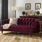 3人掛けソファ La Rosa 884 Velour Burgundy