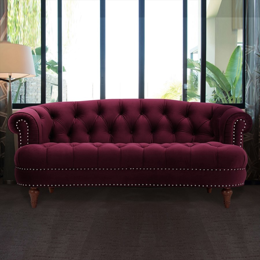 2人掛けソファ La Rosa 884 Velour Burgundy