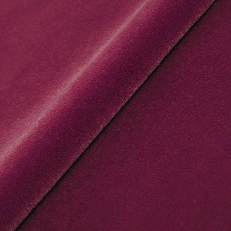 生地サンプル ベロア バーガンディ 884
