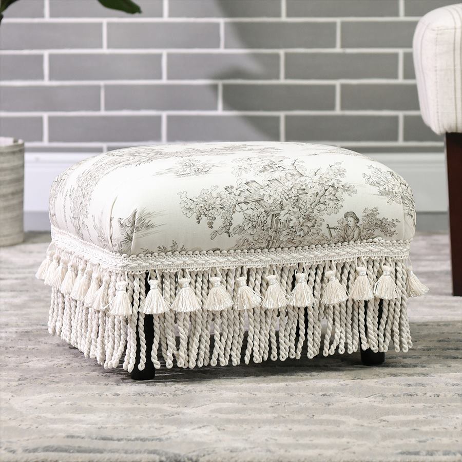 フットスツール Toile de Jouy JY02