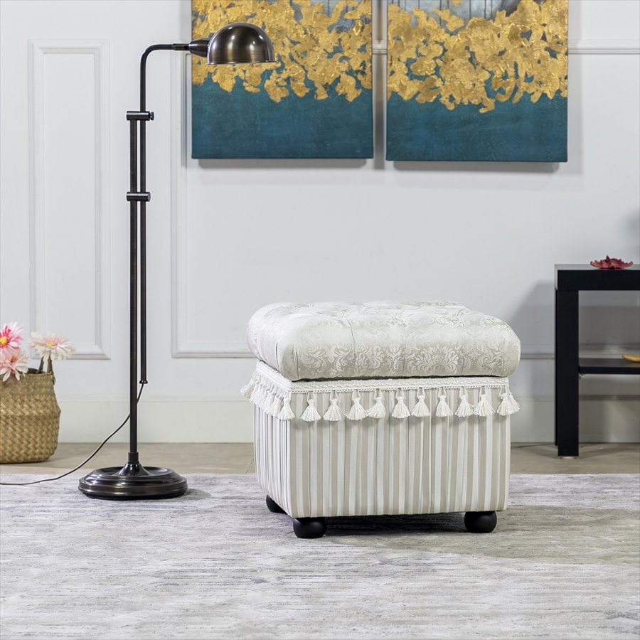 収納付きスツール Haruno Gray ZMA9