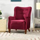 1人掛アームチェア Velour Burgundy 884