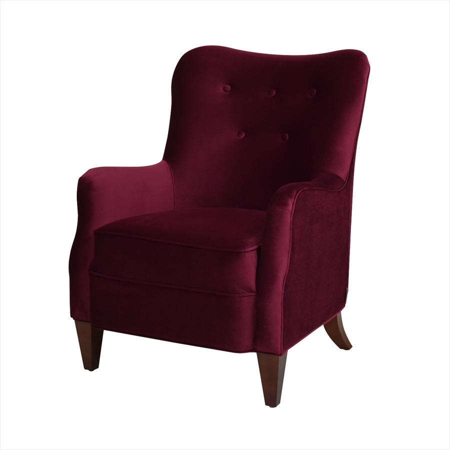 深みのあるワインレッドのベロア生地