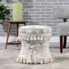 ラウンドスツール Toile de Jouy JY02