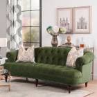 3人掛ソファ La Rosa V036 Velour Olive Green