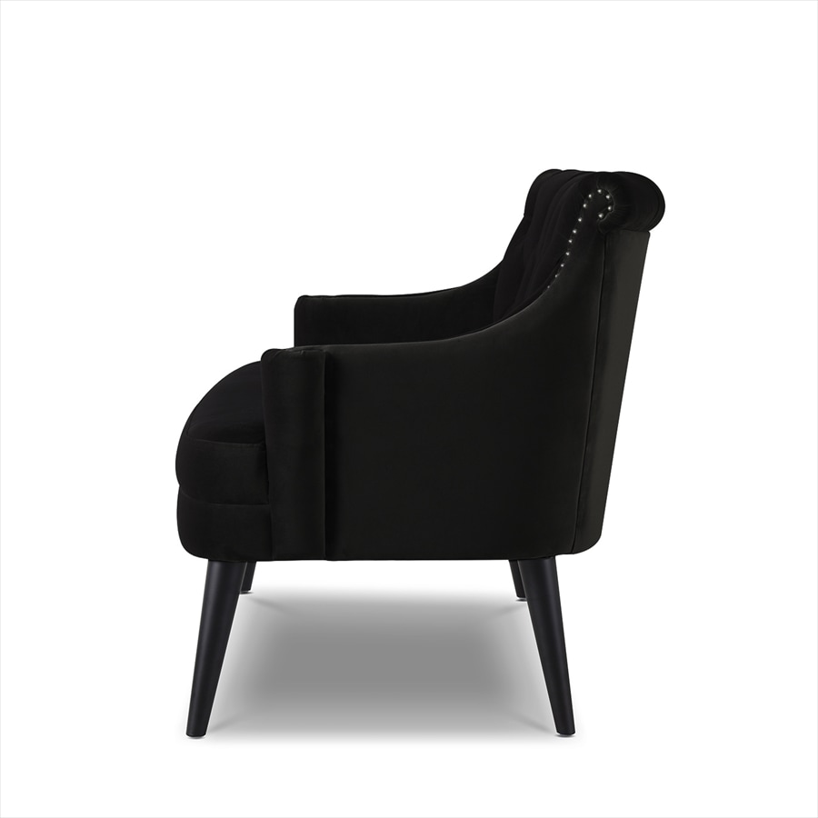 光沢感が控えめな黒の生地