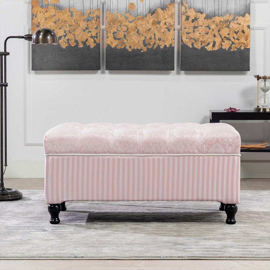 収納付きベンチ Haruno Pink ZMA3