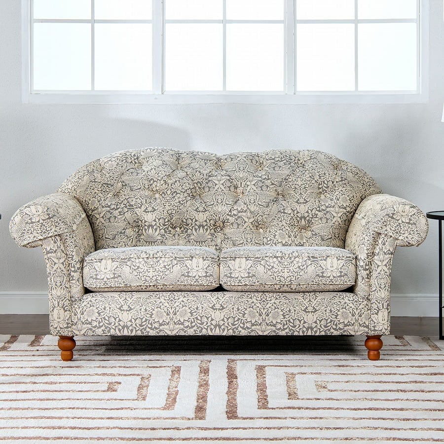 2人掛ソファ Arabelle Strawberry Thief Gray VI04