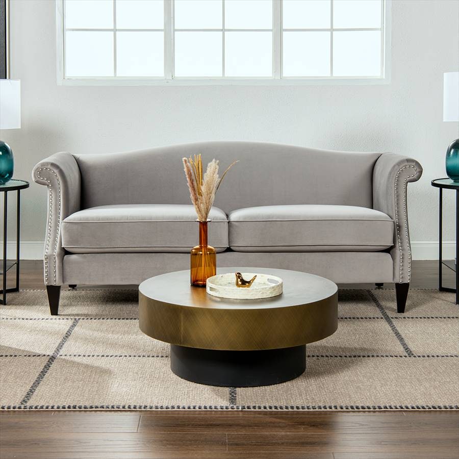 3人掛け ソファ Elaine 865 Velour Gray