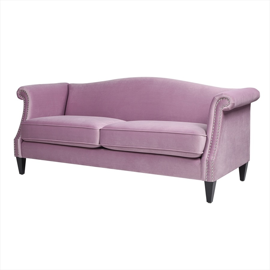 薄紫のベルベットは思わず撫でたくなる肌触り