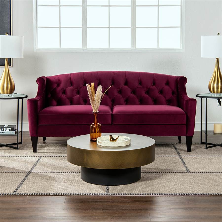 3人掛け ソファ KEN 884 Velour Burgundy