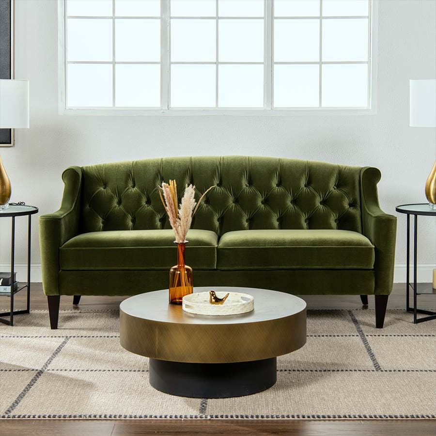 3人掛け ソファ KEN V036  Velour Olive Green