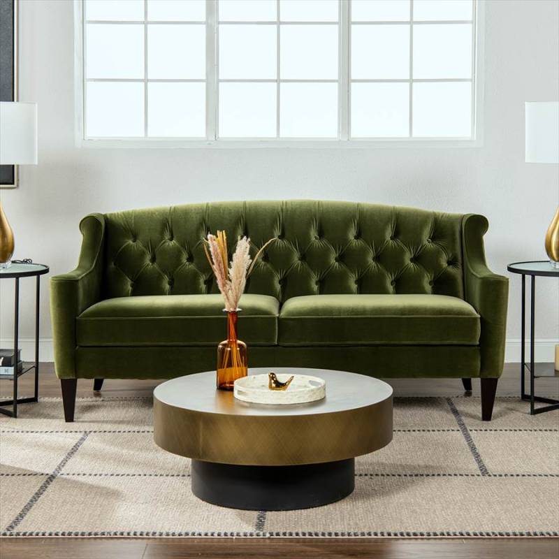 3人掛け ソファ KEN V036  Velour Olive Green