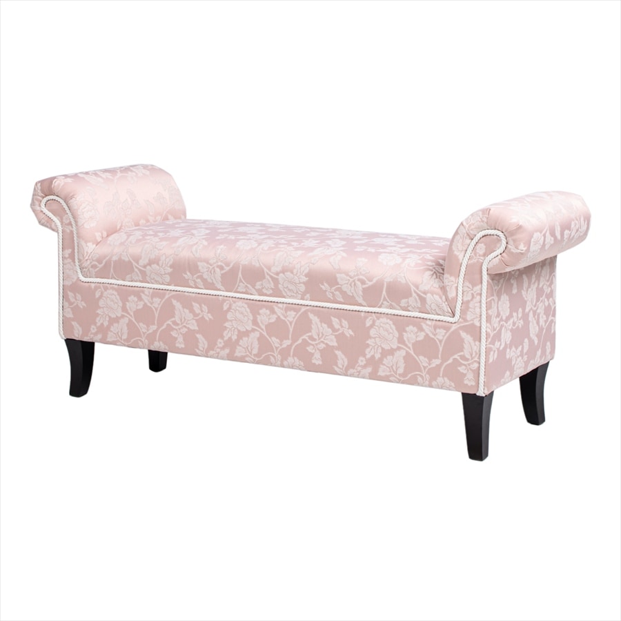 新品　ジェニファーテイラー ロールアームベンチ Heirloom-PK送料無料 Jennifer Taylor Home【ジェニファーテイラー正規輸入元取扱店】ロール