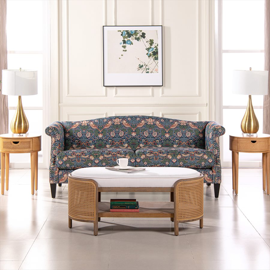 新品　ジェニファーテイラー ロールアームベンチ Heirloom-PK送料無料 Jennifer Taylor Home【ジェニファーテイラー正規輸入元取扱店】ロール