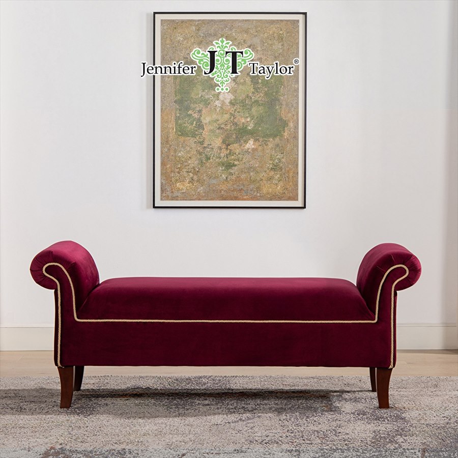 ロールアームベンチ ボルドー 884