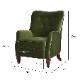 1人掛アームチェア V036 Velour Olive Green