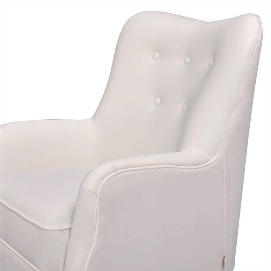 1人掛アームチェア V037 Velour Off White