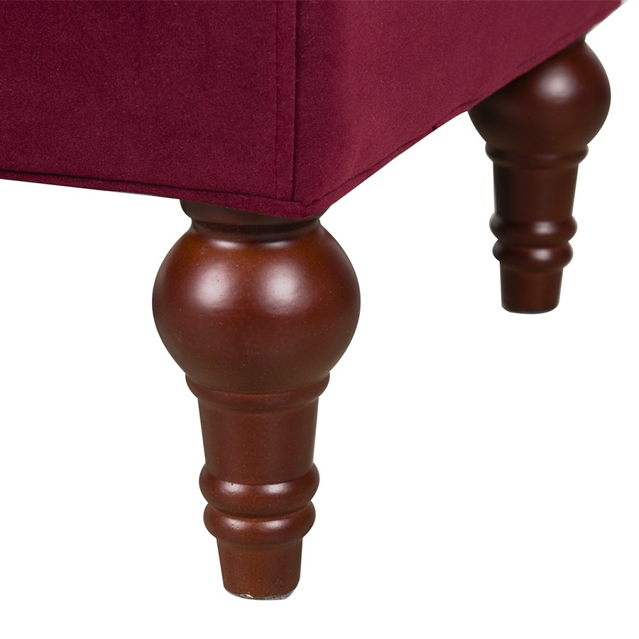 ボルスターベンチ Jocelyn 884 Velour Burgundy