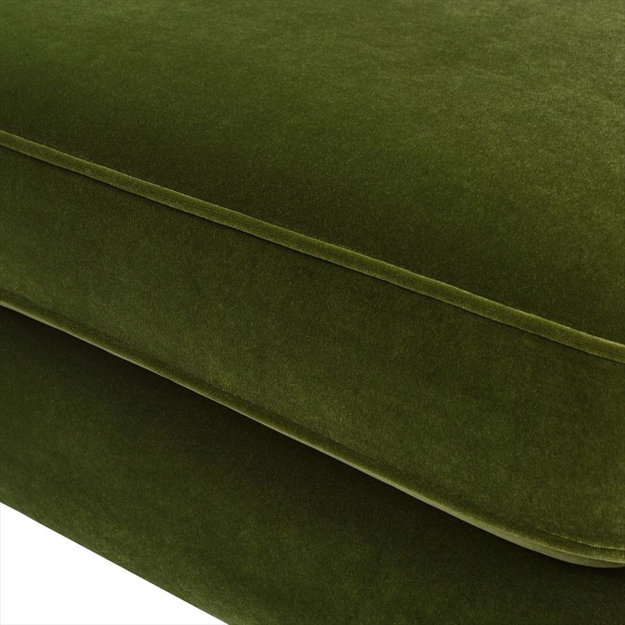 1人掛 ウィングバック アームチェア V036 Velour Olive Green