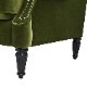 1人掛 ウィングバック アームチェア V036 Velour Olive Green