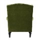 1人掛 ウィングバック アームチェア V036 Velour Olive Green