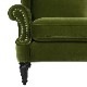 1人掛 ウィングバック アームチェア V036 Velour Olive Green