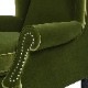 1人掛 ウィングバック アームチェア V036 Velour Olive Green