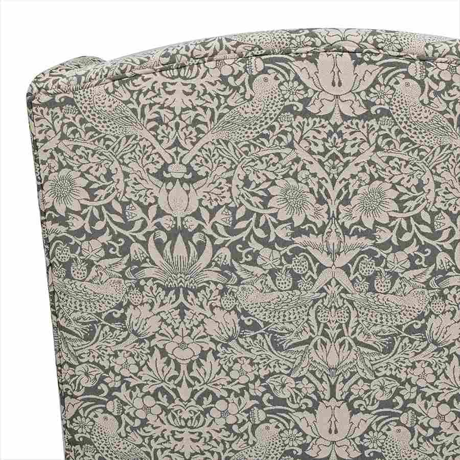 ウィングバック アームチェア 1人掛け Strawberry Thief Gray VI04