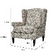 ウィングバック アームチェア 1人掛け Strawberry Thief Gray VI04