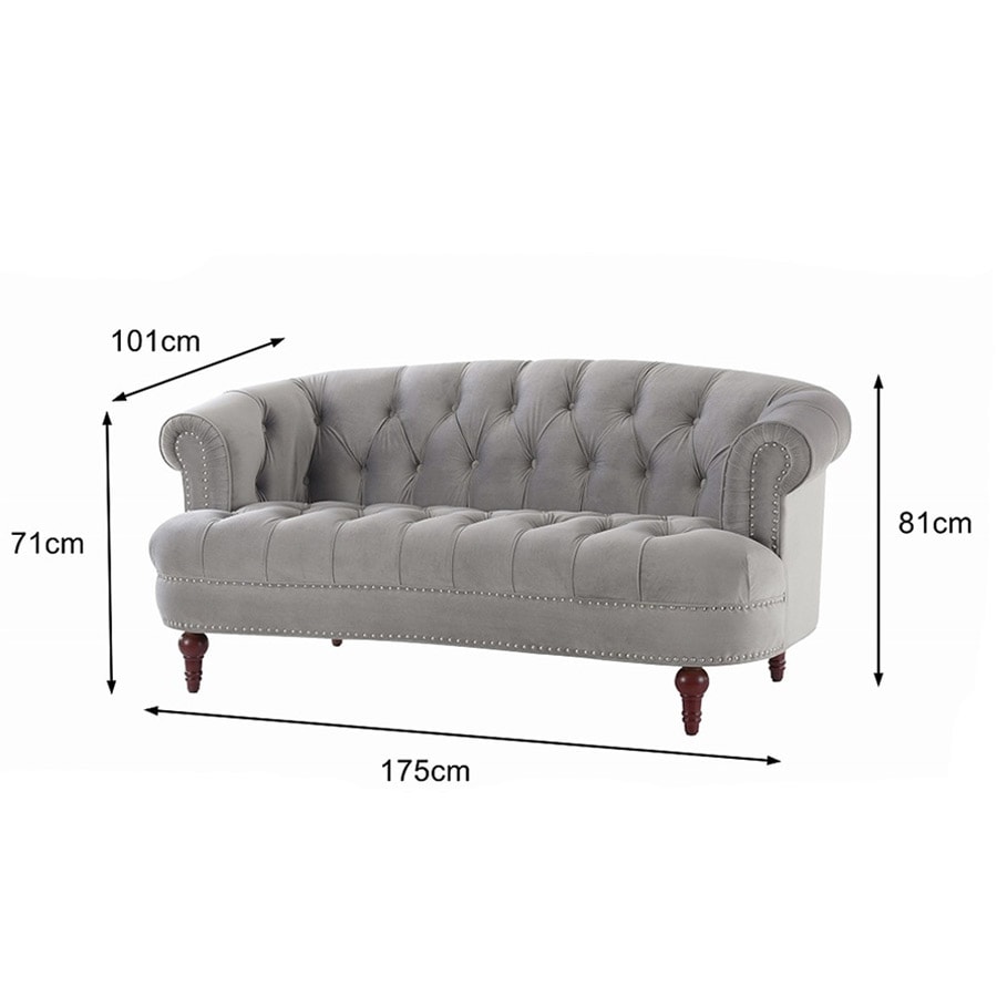 新品ジェニファーテイラー2PソファLa Rosa 865 Velour Gray ジェニファーテイラー 2Pソファ La Rosa 865 Velour Gray