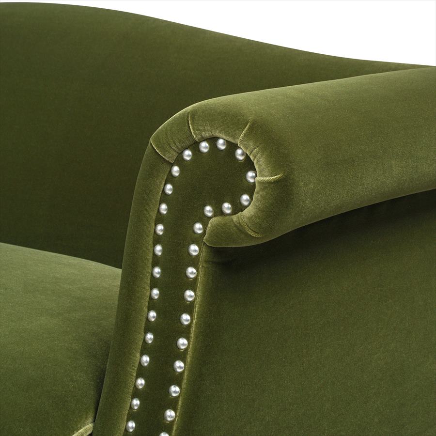 3人掛け ソファ Elaine V036 Velour Olive Green