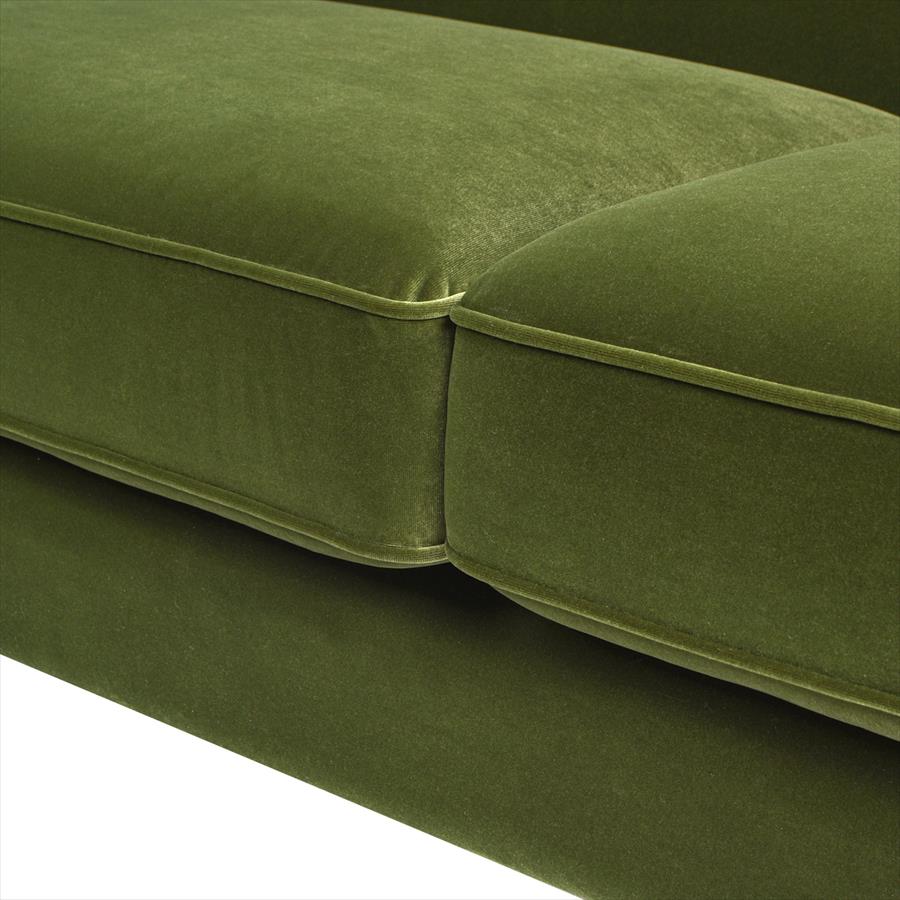 3人掛け ソファ Elaine V036 Velour Olive Green