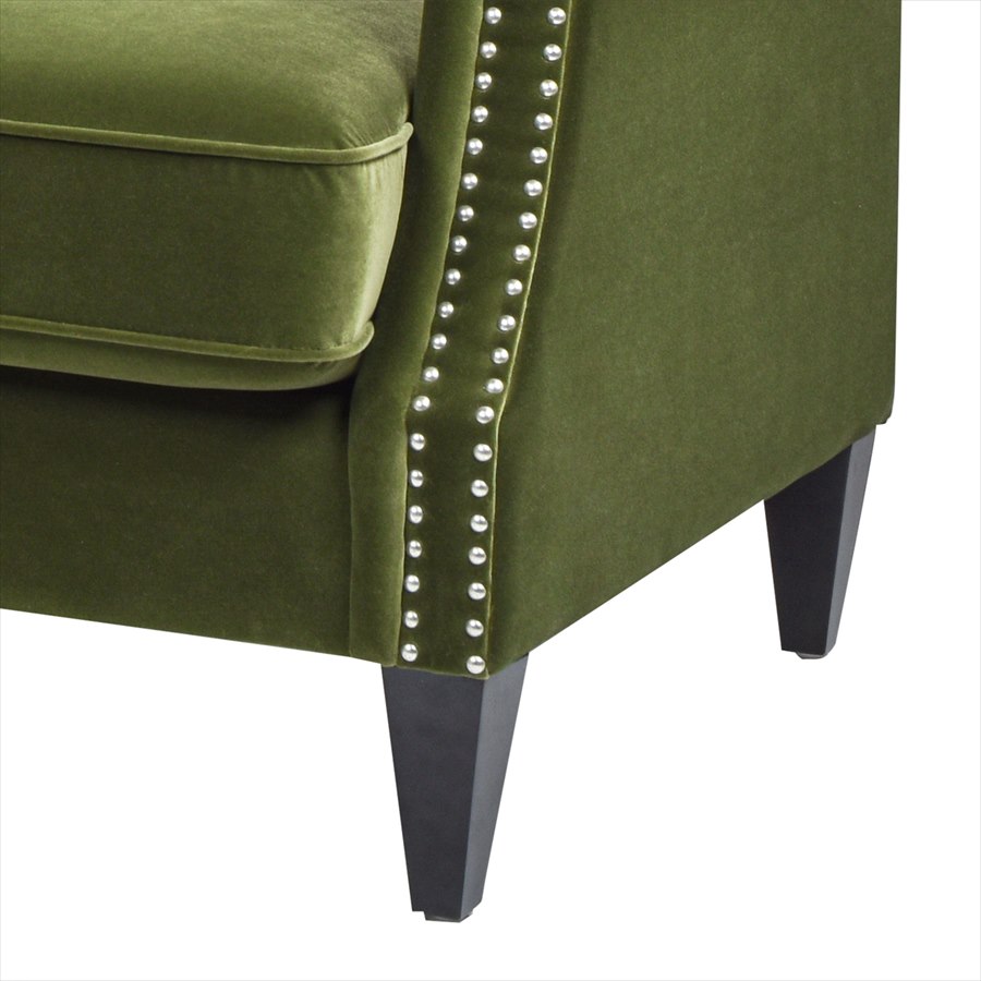 3人掛け ソファ Elaine V036 Velour Olive Green