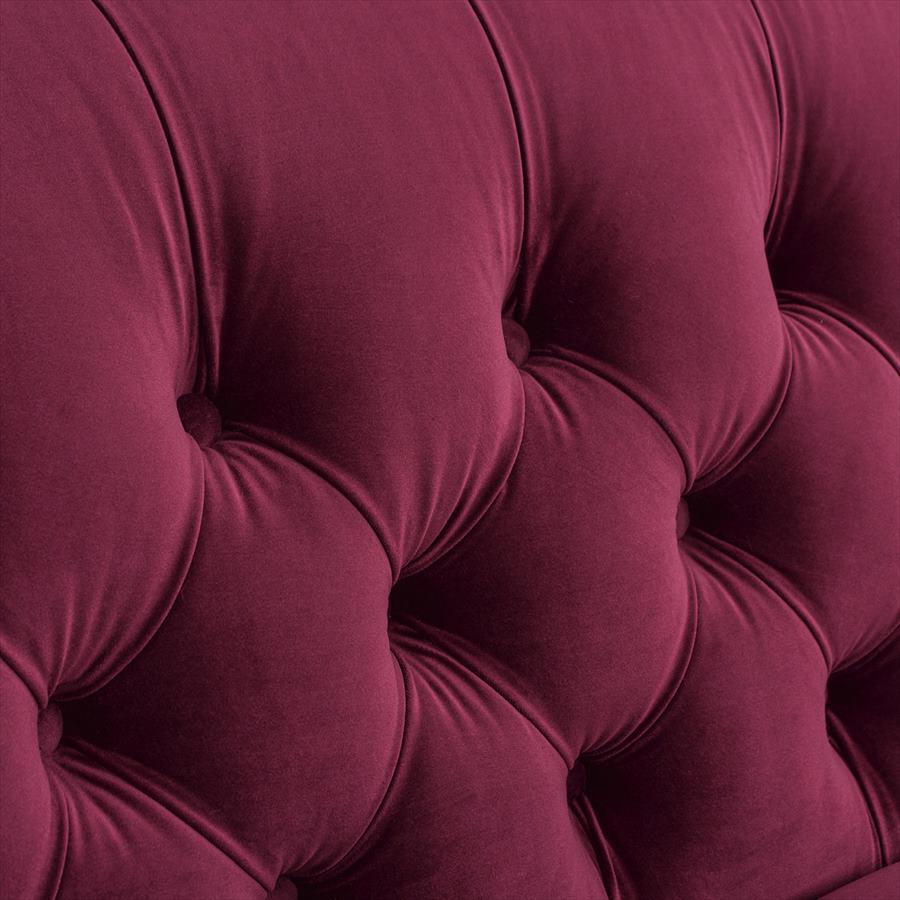 3人掛け ソファ KEN 884 Velour Burgundy