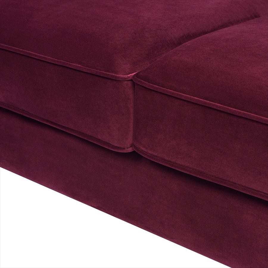 3人掛け ソファ KEN 884 Velour Burgundy