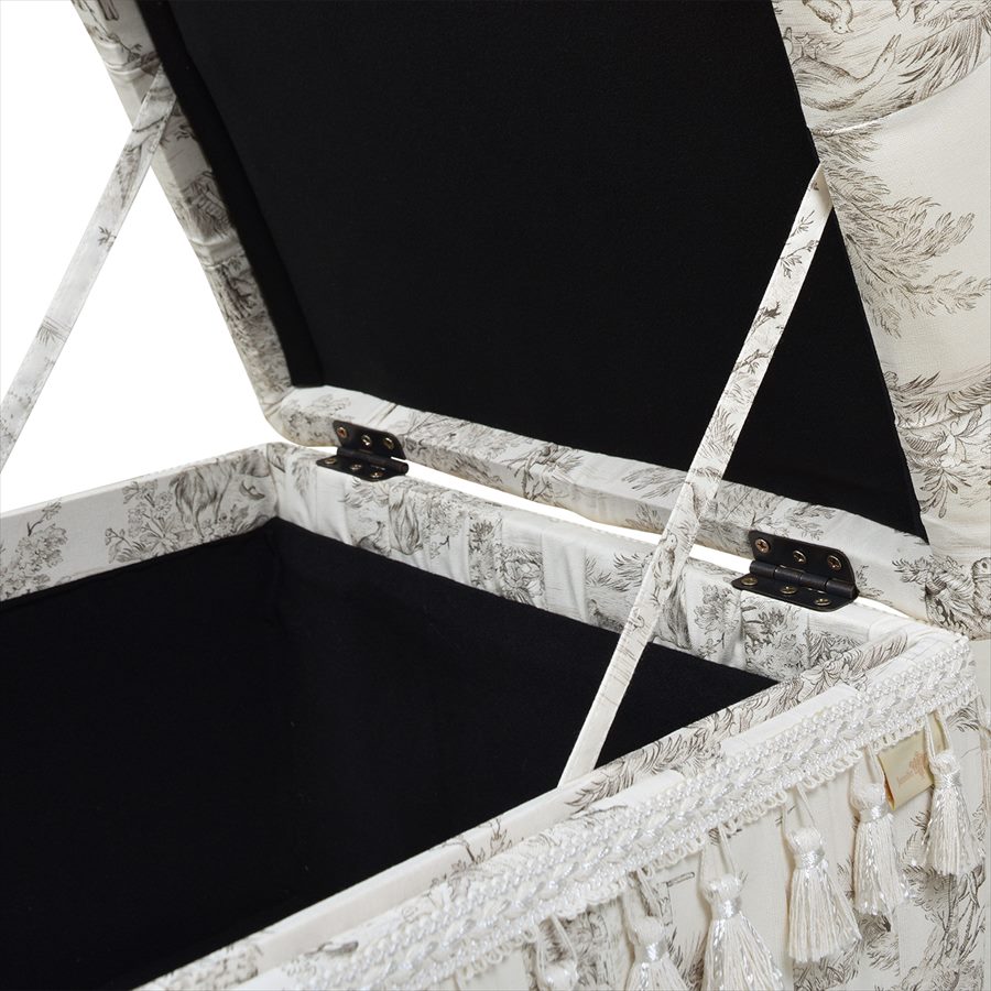 収納付きスツール Toile de Jouy JY02