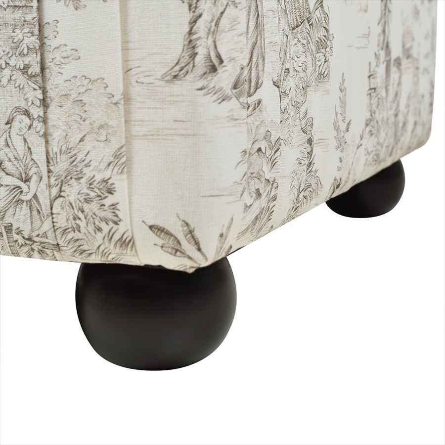 収納付きスツール Toile de Jouy JY02
