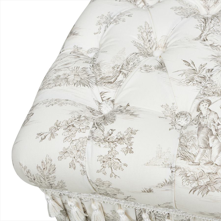 収納付きスツール Toile de Jouy JY02