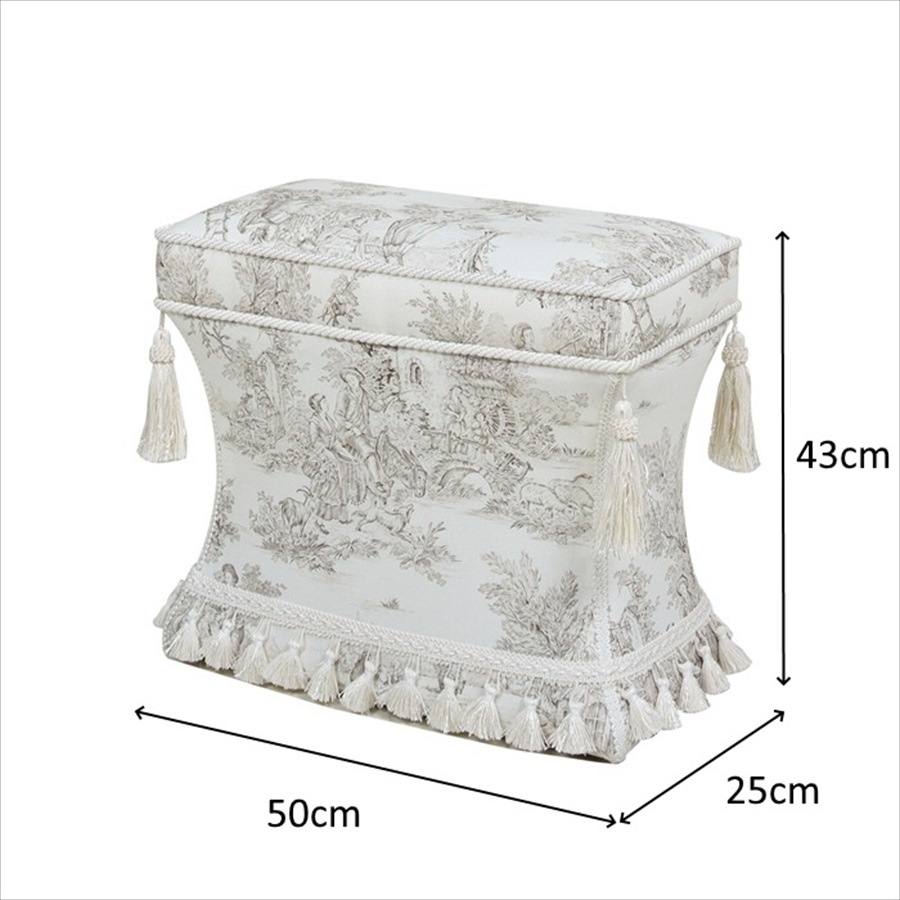 薄型スツール Toile de Jouy JY02