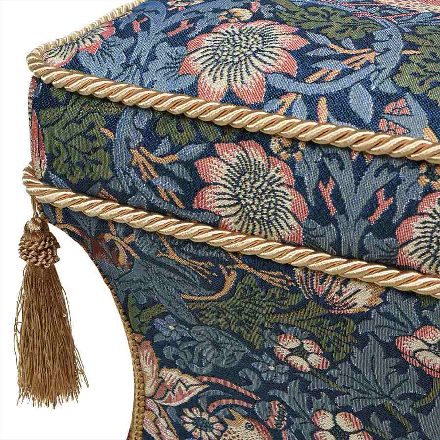 薄型スツール Strawberry Thief VI02