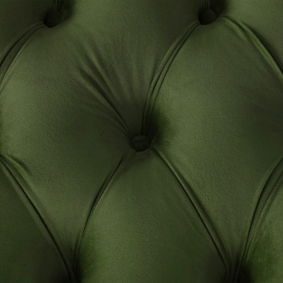 3人掛ソファ La Rosa V036 Velour Olive Green