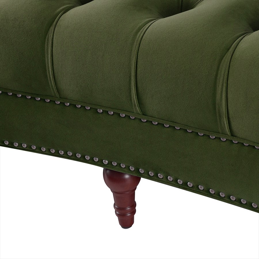3人掛ソファ La Rosa V036 Velour Olive Green