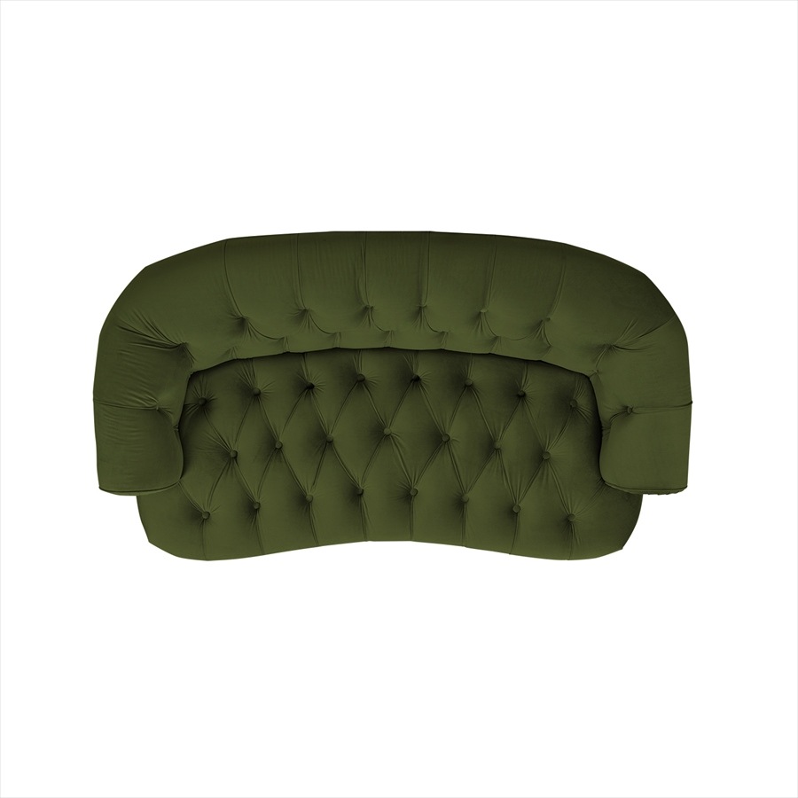 2人掛ソファ La Rosa V036 Velour Olive Green