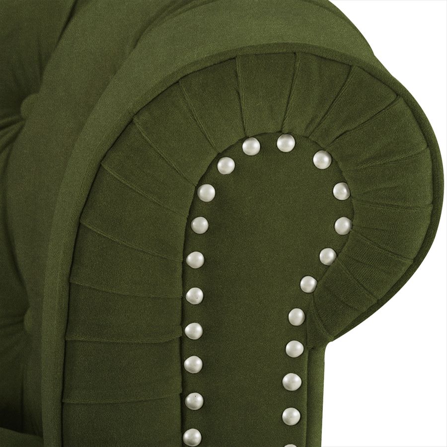 2人掛ソファ La Rosa V036 Velour Olive Green