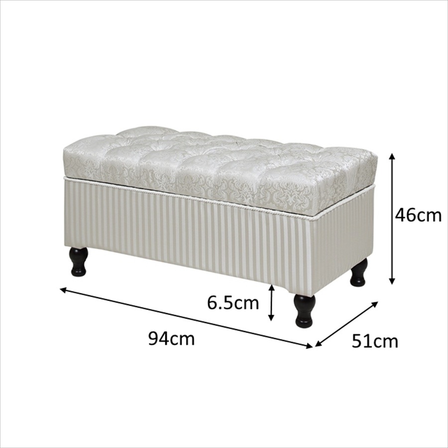 収納付きベンチ Haruno Gray ZMA9