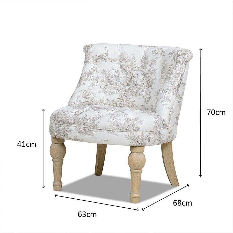 1人掛ラムズゲイトチェア Toile de Jouy JY02