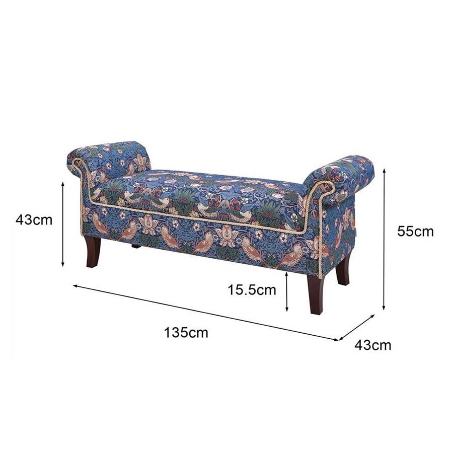 ロールアームベンチ Strawberry Thief VI02